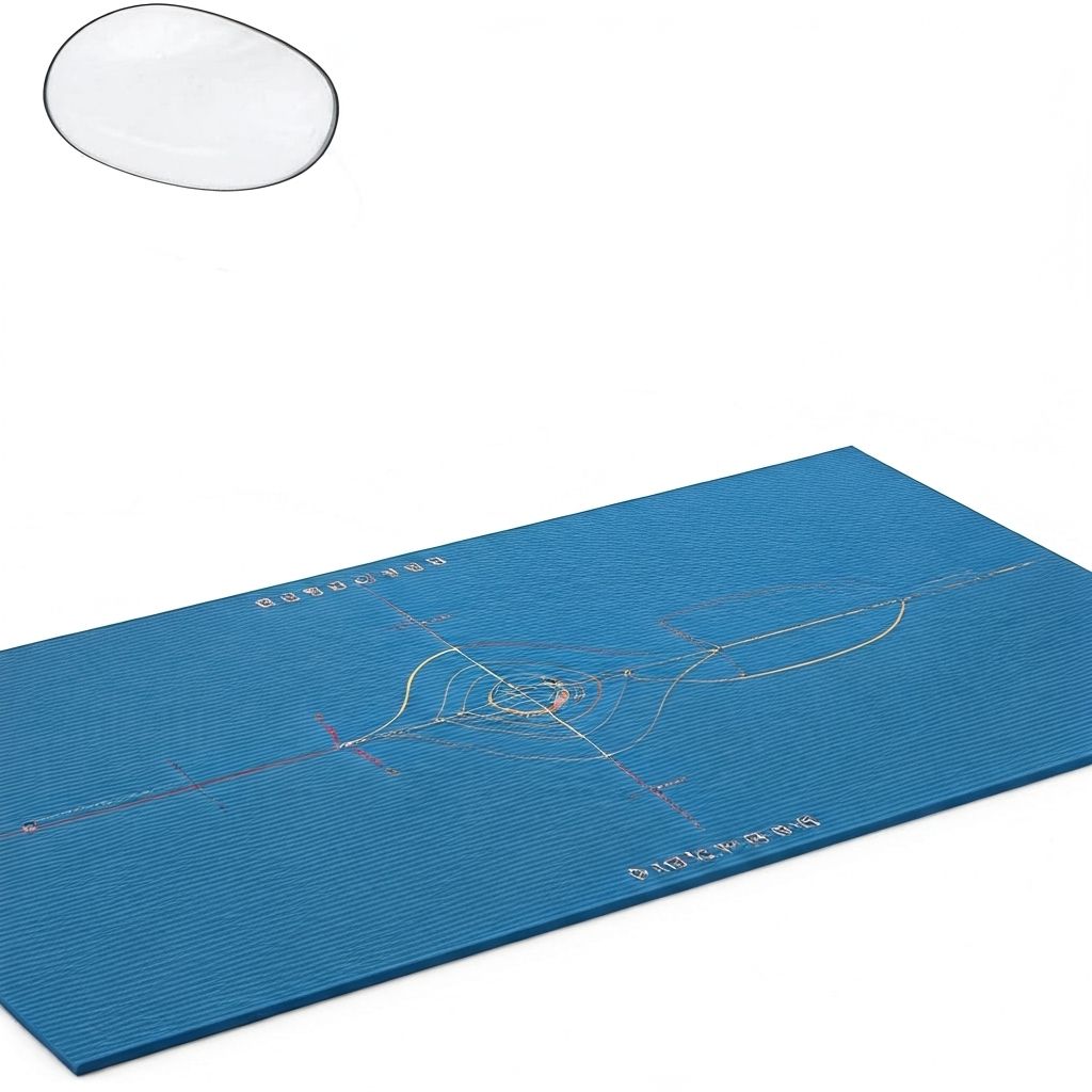 Thảm tập yoga chống trượt JUSTFIT có định tuyến